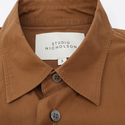 STUDIO NICHOLSON スタジオ ニコルソン ﾌﾞﾗｳﾝ PATCH POCKET CLASSIC SHIRT トップス S