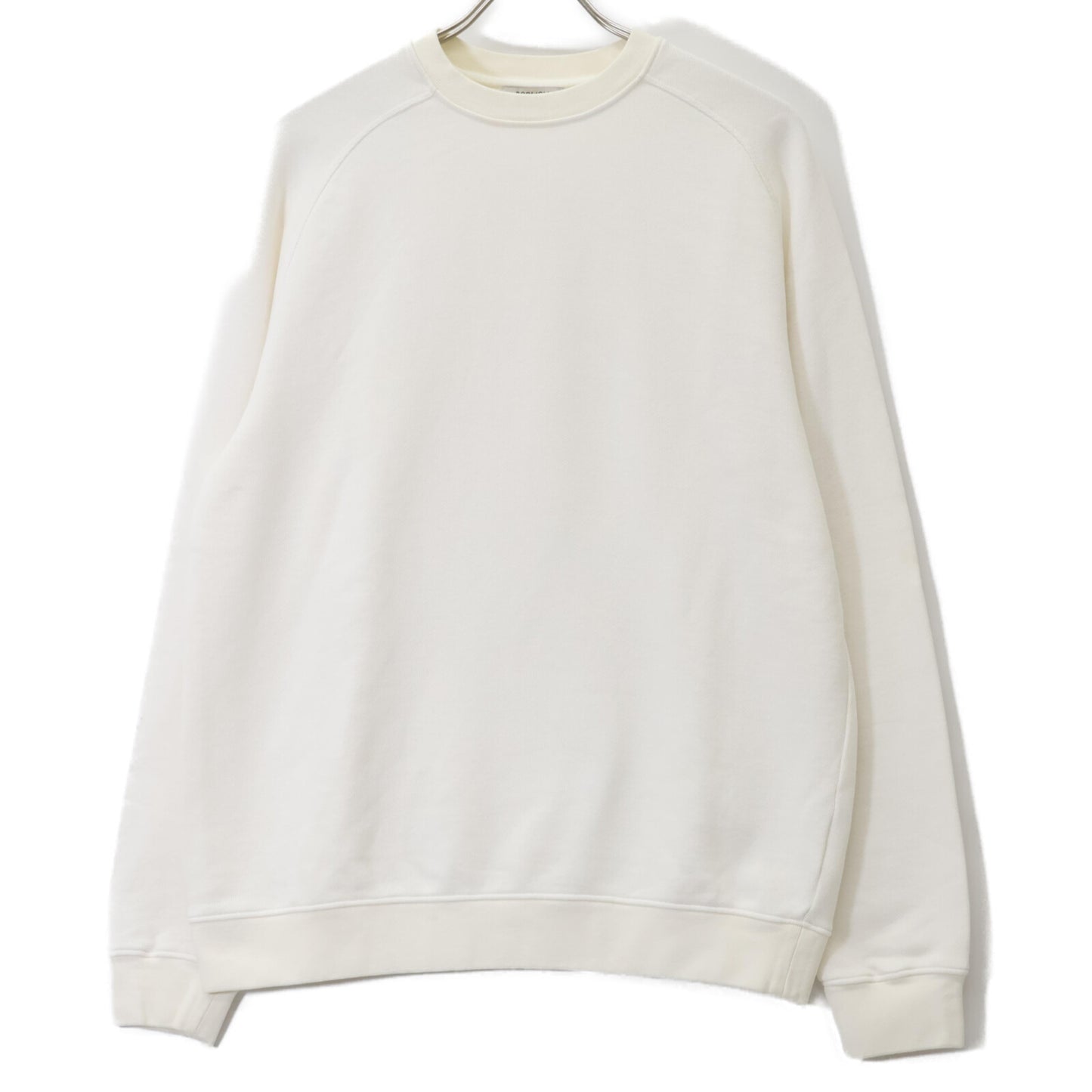 BOGLIOLI ボリオリ ﾎﾜｲﾄ ｺｯﾄﾝ100 ﾗｸﾞﾗﾝｽﾘｰﾌﾞｽｳｪｯﾄ トップス M