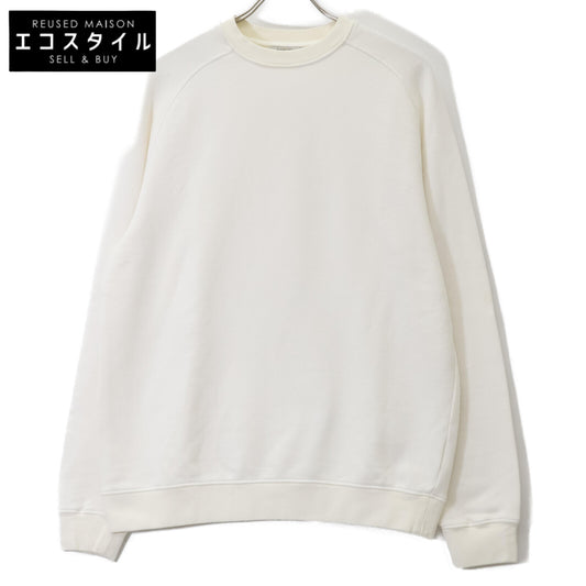 BOGLIOLI ボリオリ ﾎﾜｲﾄ ｺｯﾄﾝ100 ﾗｸﾞﾗﾝｽﾘｰﾌﾞｽｳｪｯﾄ トップス M