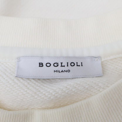 BOGLIOLI ボリオリ ﾎﾜｲﾄ ｺｯﾄﾝ100 ﾗｸﾞﾗﾝｽﾘｰﾌﾞｽｳｪｯﾄ トップス M