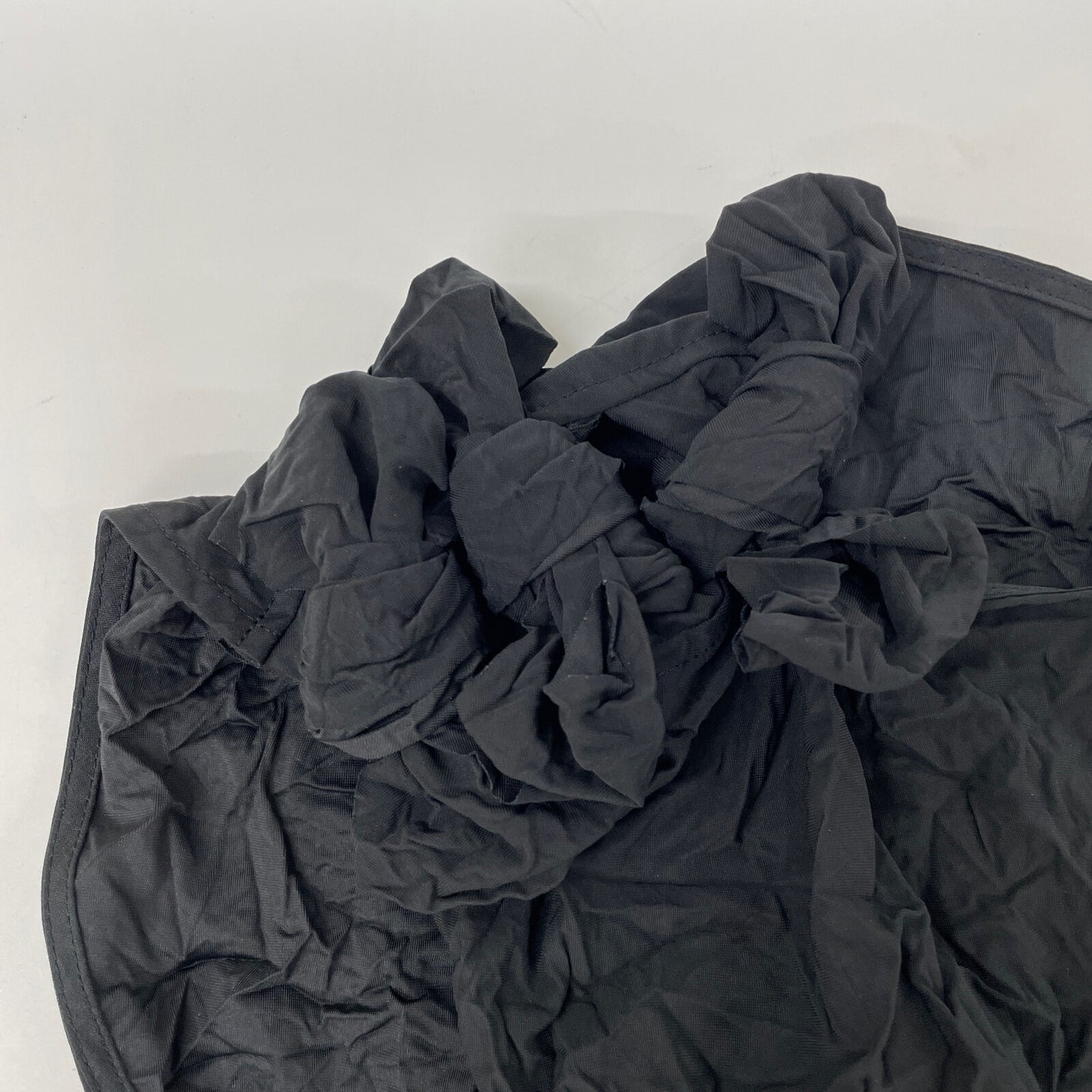 yori ヨリ 25SS YR21-25064SM ﾌﾞﾗｯｸ ﾎﾟﾘｴｽﾃﾙ ﾘﾎﾞﾝﾜｯｼｬｰﾌﾞﾗｳｽ トップス 36