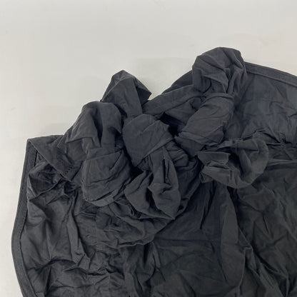 yori ヨリ 25SS YR21-25064SM ﾌﾞﾗｯｸ ﾎﾟﾘｴｽﾃﾙ ﾘﾎﾞﾝﾜｯｼｬｰﾌﾞﾗｳｽ トップス 36