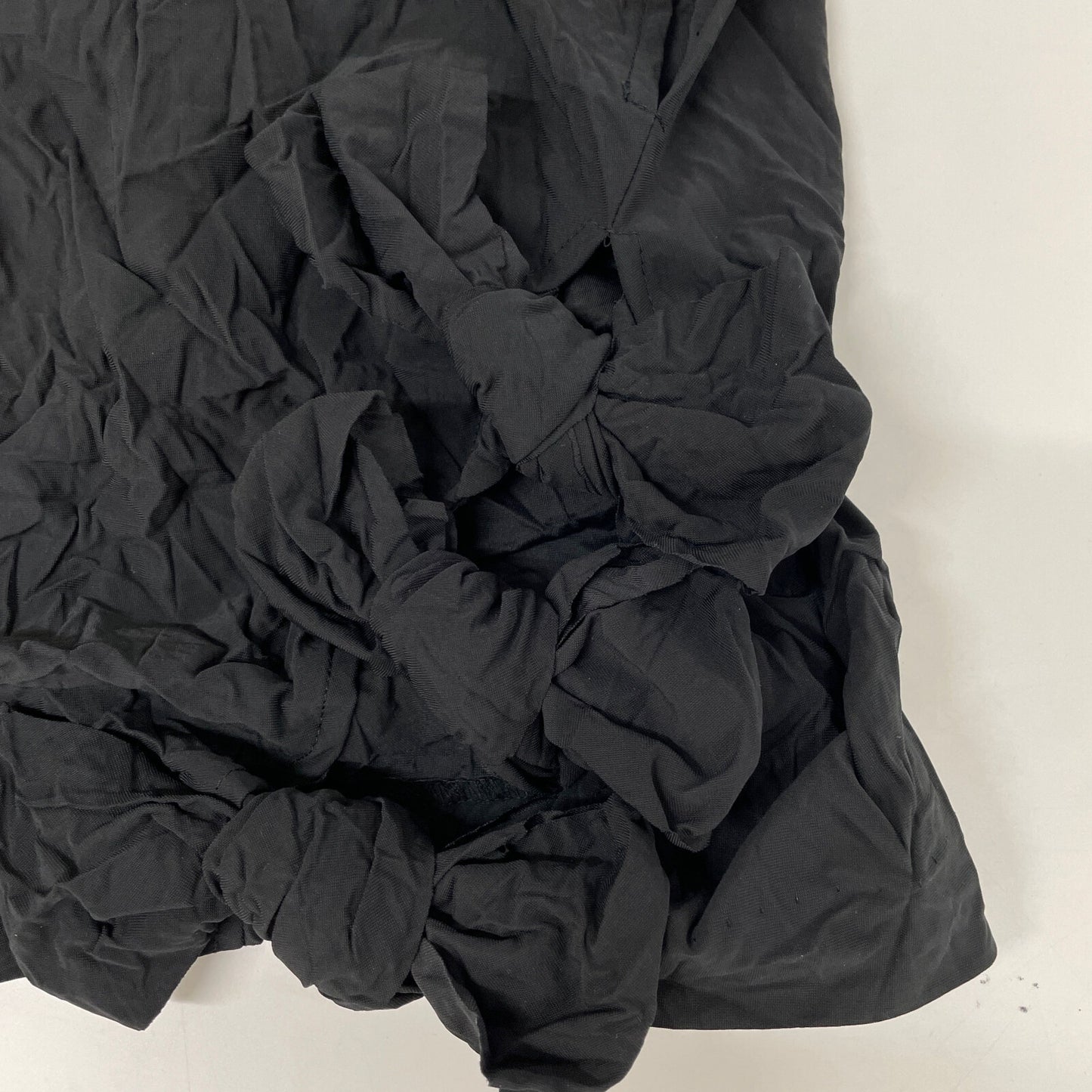 yori ヨリ 25SS YR21-25064SM ﾌﾞﾗｯｸ ﾎﾟﾘｴｽﾃﾙ ﾘﾎﾞﾝﾜｯｼｬｰﾌﾞﾗｳｽ トップス 36