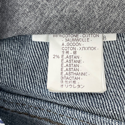 BRUNELLO CUCINELLI ブルネロクチネリ MPLI7P5090 ﾌﾞﾙｰ ｺｯﾄﾝ ﾛｰﾙｱｯﾌﾟ ﾃｰﾊﾟｰﾄﾞﾃﾞﾆﾑﾊﾟﾝﾂ ボトムス 38