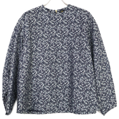 DRAWER ドゥロワー 6521ｰ299ｰ1047 ﾈｲﾋﾞｰ ｼﾙｸｷｭﾌﾟﾗ ﾌﾗﾜｰｼﾞｬｶﾞｰﾄﾞ ﾊﾞｯｸｼﾞｯﾌﾟﾌﾟﾙｵｰﾊﾞｰ トップス 表記なし