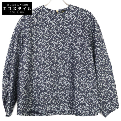 DRAWER ドゥロワー 6521ｰ299ｰ1047 ﾈｲﾋﾞｰ ｼﾙｸｷｭﾌﾟﾗ ﾌﾗﾜｰｼﾞｬｶﾞｰﾄﾞ ﾊﾞｯｸｼﾞｯﾌﾟﾌﾟﾙｵｰﾊﾞｰ トップス 表記なし