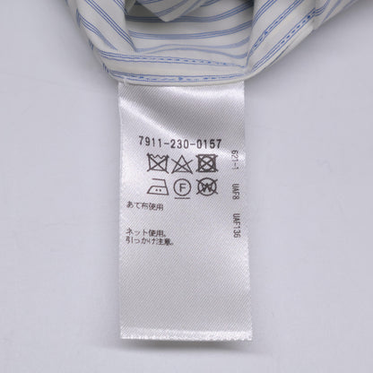 BLAMINK ブラミンク 7911-230ｰ0157 ﾎﾜｲﾄ×ﾌﾞﾙｰ PRE ｽﾄﾗｲﾌﾟﾚｷﾞｭﾗｰｼｬﾂ トップス 36