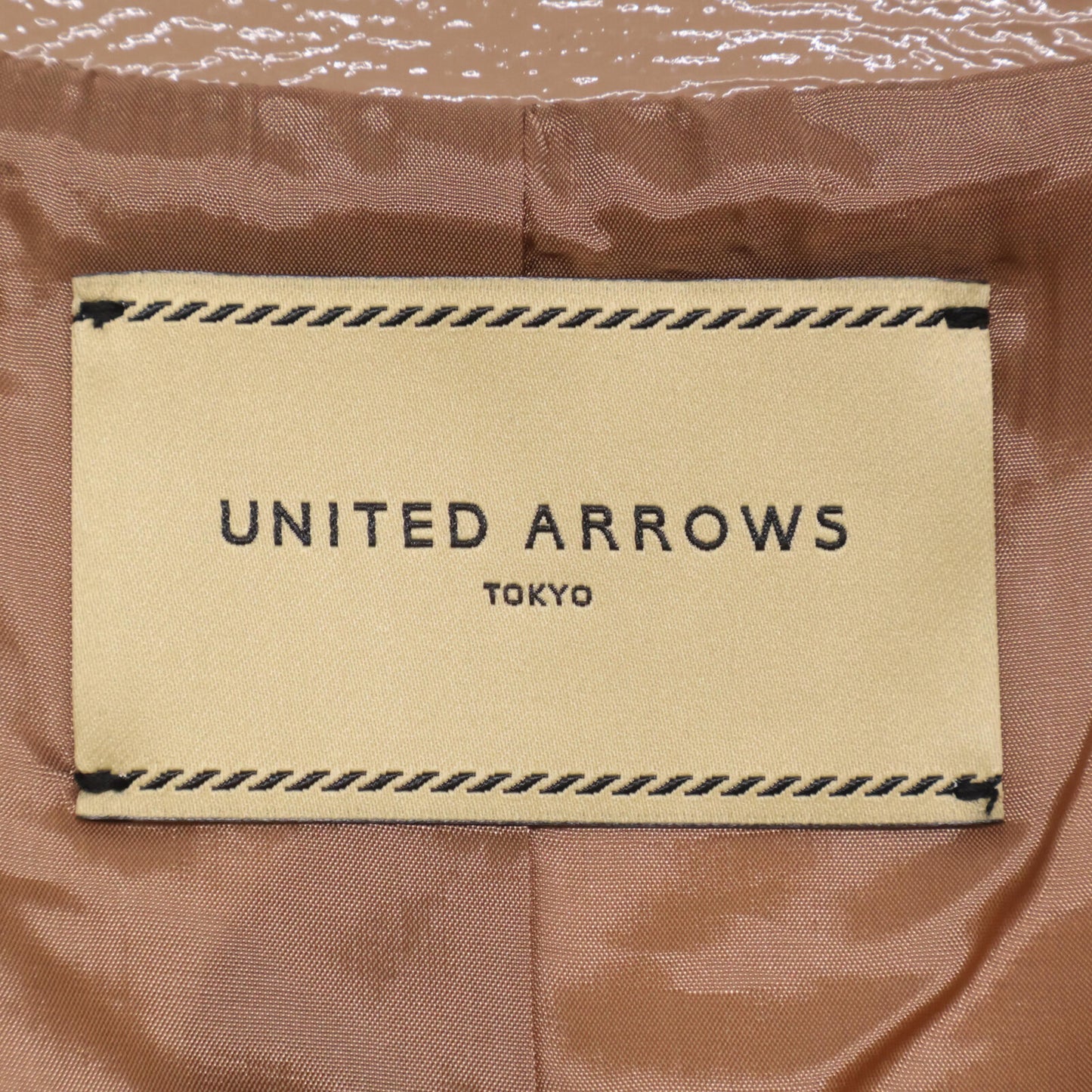 UNITED ARROWS ユナイテッドアローズ ﾌﾞﾗｳﾝ ｺｰﾃｨﾝｸﾞ ﾐﾄﾞﾙｺｰﾄ ジャケット 36