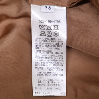 UNITED ARROWS ユナイテッドアローズ ﾌﾞﾗｳﾝ ｺｰﾃｨﾝｸﾞ ﾐﾄﾞﾙｺｰﾄ ジャケット 36