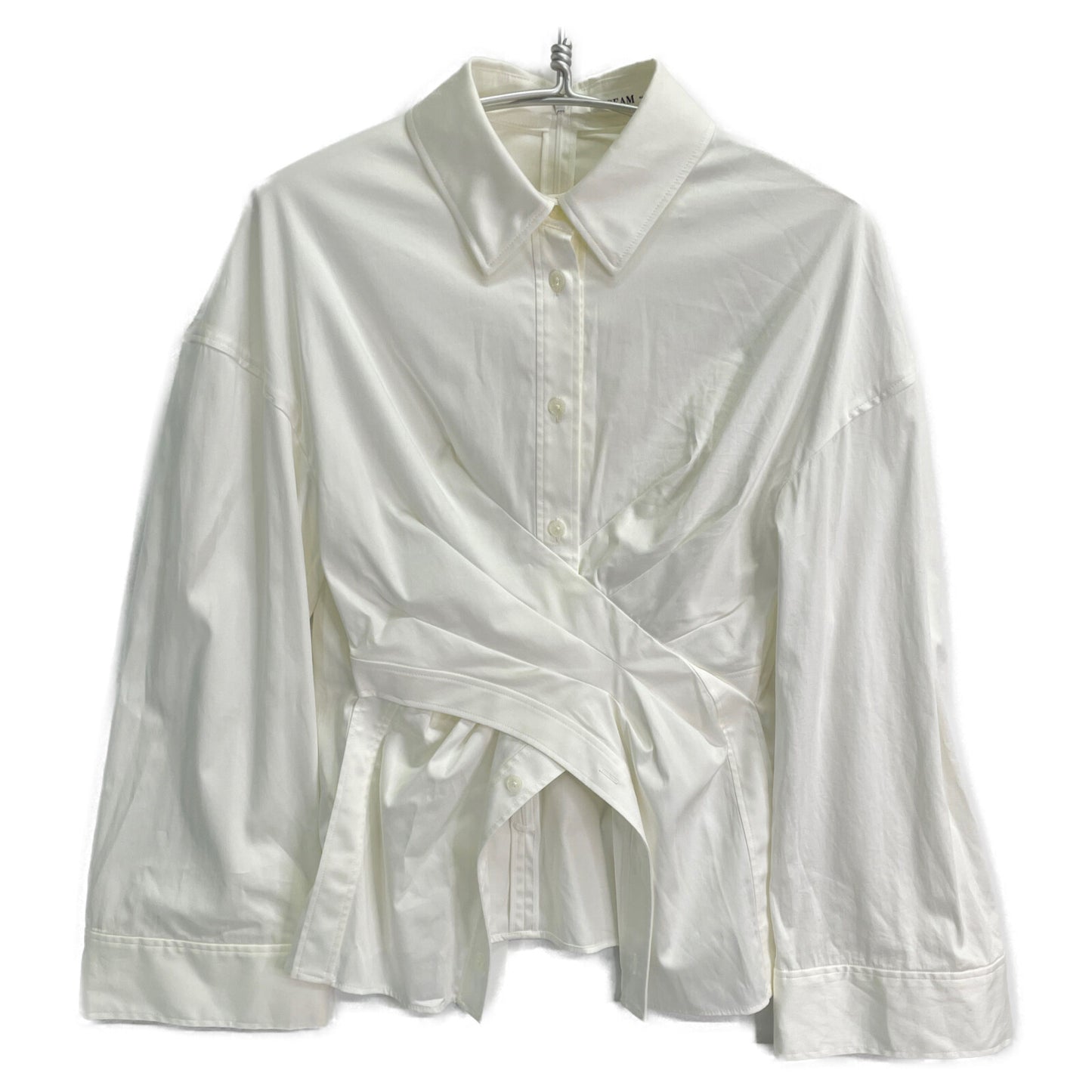 ADEAM アディアム 43324 ホワイト LeWitt Shirt ルウィットシャツ ギャザーロングスリーブシャツ トップス 2