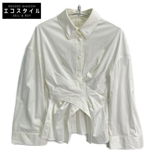 ADEAM アディアム 43324 ホワイト LeWitt Shirt ルウィットシャツ ギャザーロングスリーブシャツ トップス 2