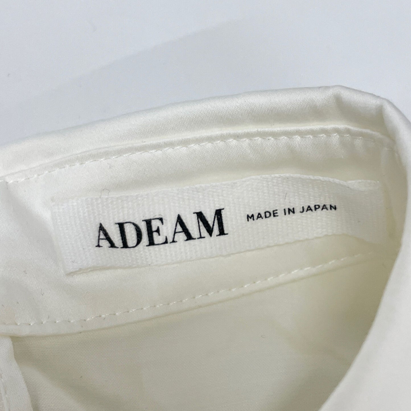 ADEAM アディアム 43324 ホワイト LeWitt Shirt ルウィットシャツ ギャザーロングスリーブシャツ トップス 2