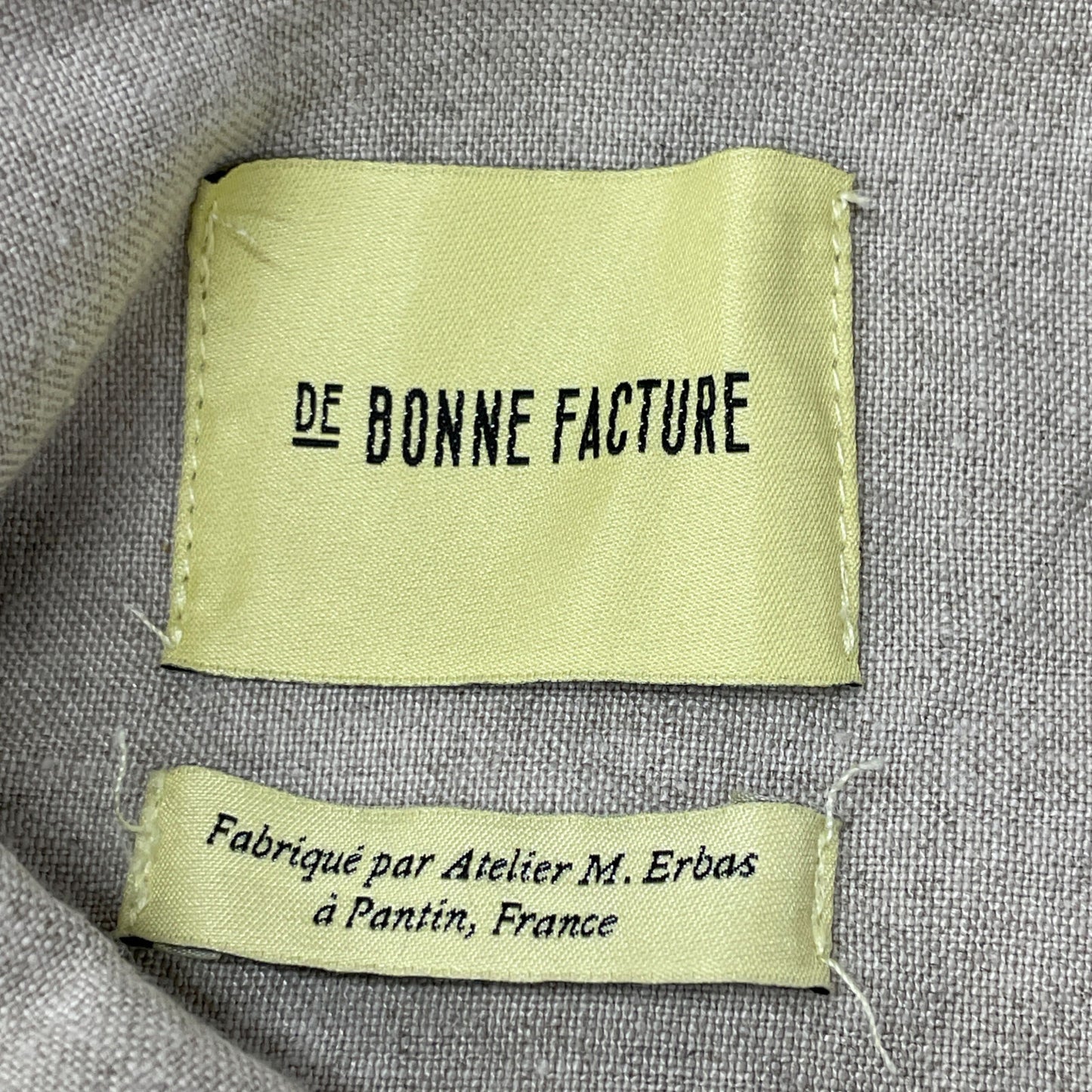 De Bonne Facture デ ボン ファクチュール ベージュ リネン ペインターズジャケット ジャケット 50