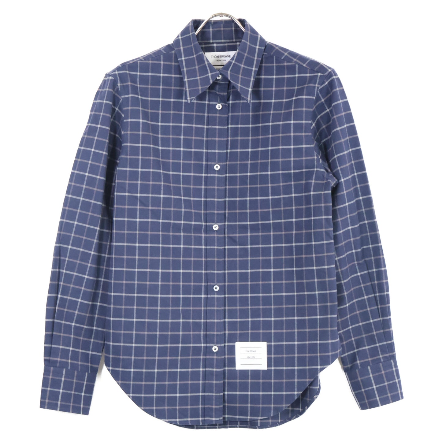 THOM BROWNE トムブラウン Tattersal Check Flannel Easy Fit Shirt/チェック柄イージーフィットシャツ トップス 40