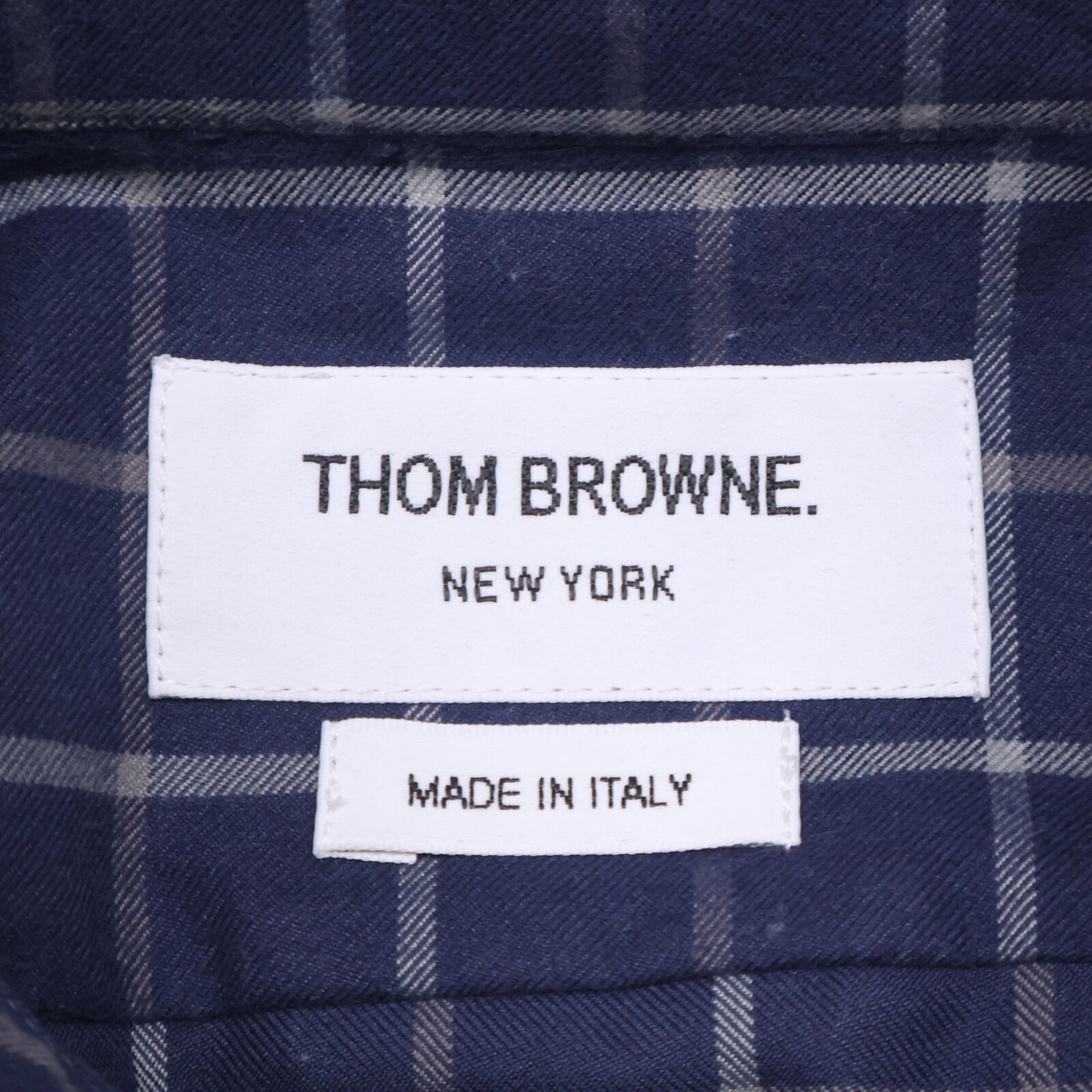 THOM BROWNE トムブラウン Tattersal Check Flannel Easy Fit Shirt/チェック柄イージーフィットシャツ トップス 40