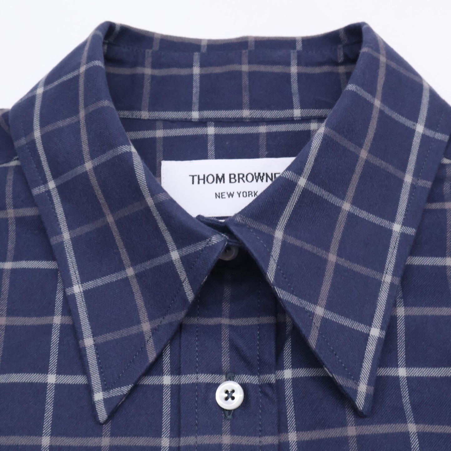 THOM BROWNE トムブラウン Tattersal Check Flannel Easy Fit Shirt/チェック柄イージーフィットシャツ トップス 40