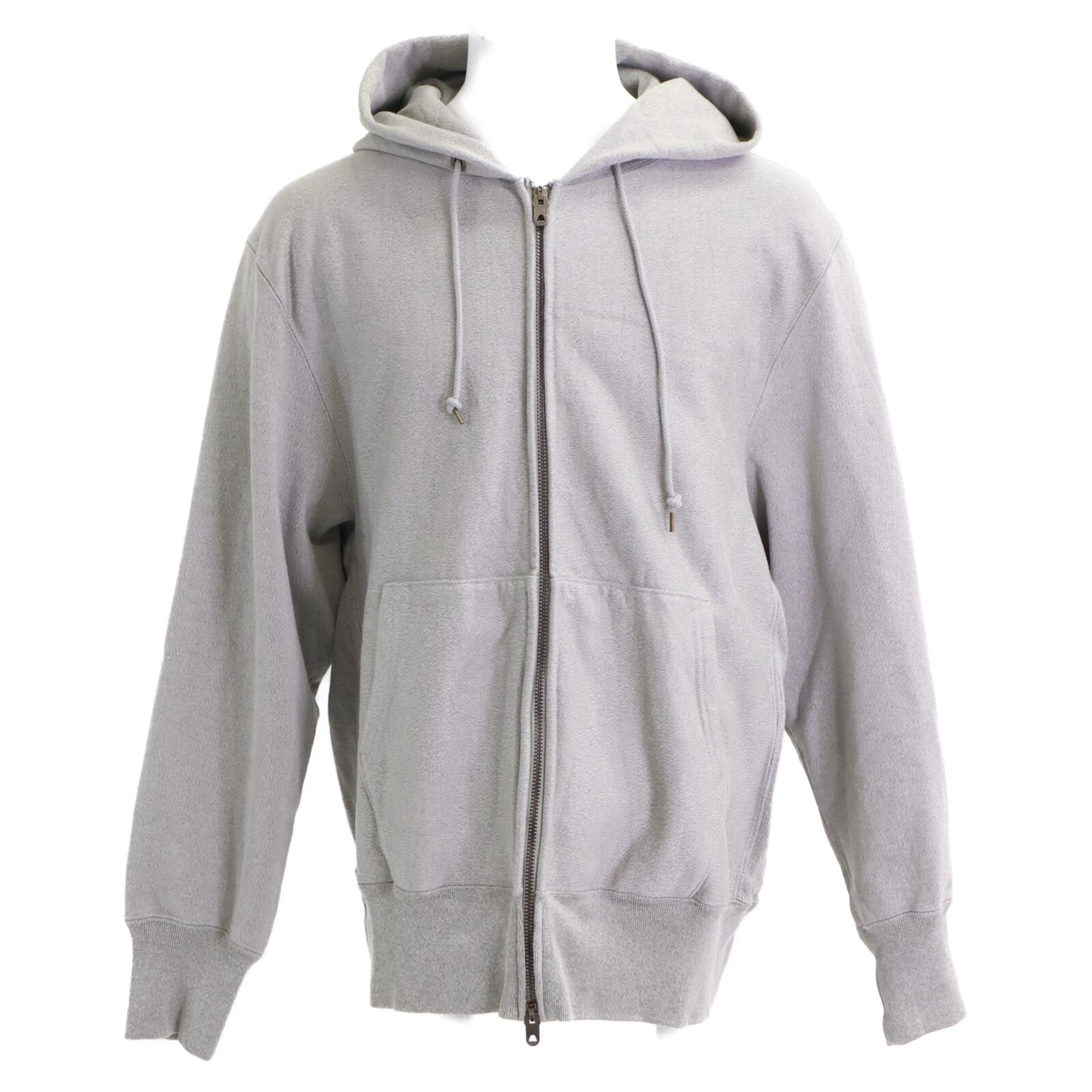 AUBERGE オーベルジュ 24SS CHAMP ﾍｻﾞｰｸﾞﾚｰ ｶﾘﾋﾞｱﾝｼｰｱｲﾗﾝﾄﾞｺｯﾄﾝ 撚り杢 W-ZIP ﾘﾊﾞｰｽｳｲｰﾌﾞｼﾞｯﾌﾟﾊﾟｰｶｰ トップス 44