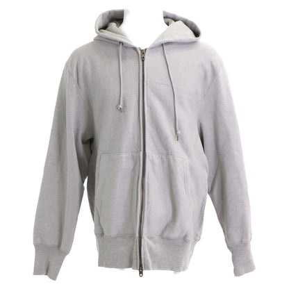 AUBERGE オーベルジュ 24SS CHAMP ﾍｻﾞｰｸﾞﾚｰ ｶﾘﾋﾞｱﾝｼｰｱｲﾗﾝﾄﾞｺｯﾄﾝ 撚り杢 W-ZIP ﾘﾊﾞｰｽｳｲｰﾌﾞｼﾞｯﾌﾟﾊﾟｰｶｰ トップス 44