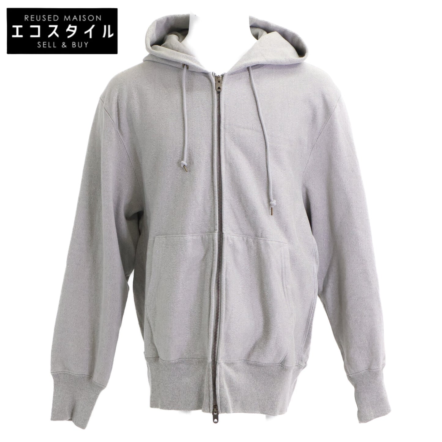 AUBERGE オーベルジュ 24SS CHAMP ﾍｻﾞｰｸﾞﾚｰ ｶﾘﾋﾞｱﾝｼｰｱｲﾗﾝﾄﾞｺｯﾄﾝ 撚り杢 W-ZIP ﾘﾊﾞｰｽｳｲｰﾌﾞｼﾞｯﾌﾟﾊﾟｰｶｰ トップス 44