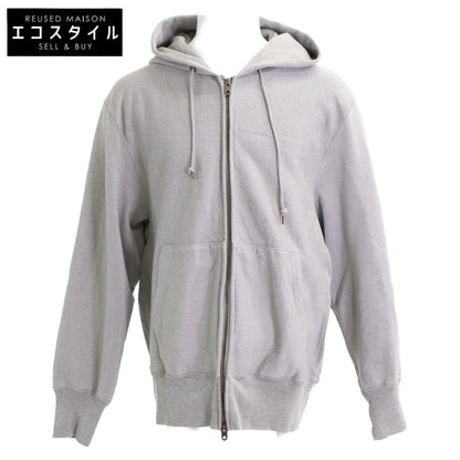 AUBERGE オーベルジュ 24SS CHAMP ﾍｻﾞｰｸﾞﾚｰ ｶﾘﾋﾞｱﾝｼｰｱｲﾗﾝﾄﾞｺｯﾄﾝ 撚り杢 W-ZIP ﾘﾊﾞｰｽｳｲｰﾌﾞｼﾞｯﾌﾟﾊﾟｰｶｰ トップス 44