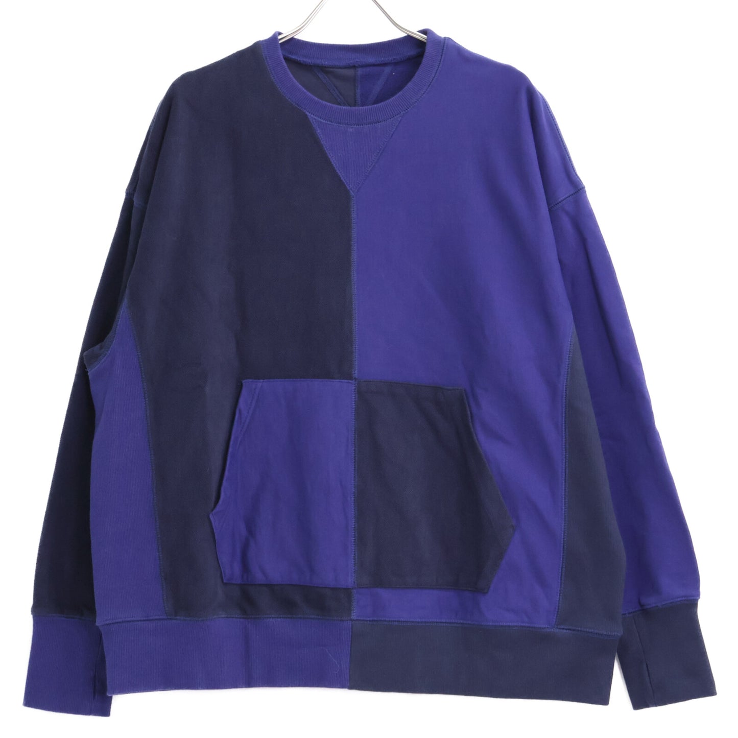 CMF シーエムエフ 25SS CMF2501-C01C EGGPLANT ﾌﾞﾙｰ ｺｯﾄﾝ DIVIDED SWEAT SHIRTS トップス M