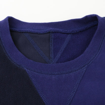 CMF シーエムエフ 25SS CMF2501-C01C EGGPLANT ﾌﾞﾙｰ ｺｯﾄﾝ DIVIDED SWEAT SHIRTS トップス M