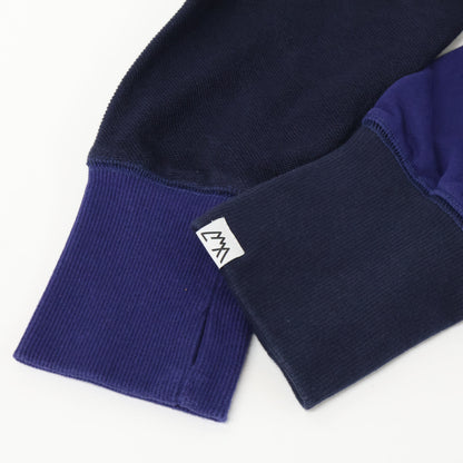 CMF シーエムエフ 25SS CMF2501-C01C EGGPLANT ﾌﾞﾙｰ ｺｯﾄﾝ DIVIDED SWEAT SHIRTS トップス M