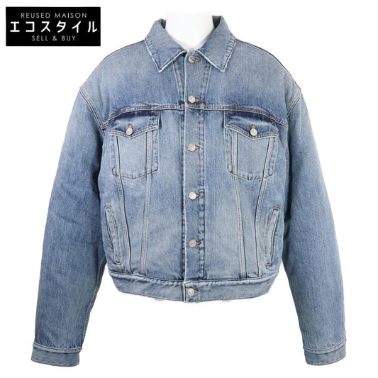 BALENCIAGA バレンシアガ 新品同様 国内正規 657603 タイガーボア デニム ジャケット 42