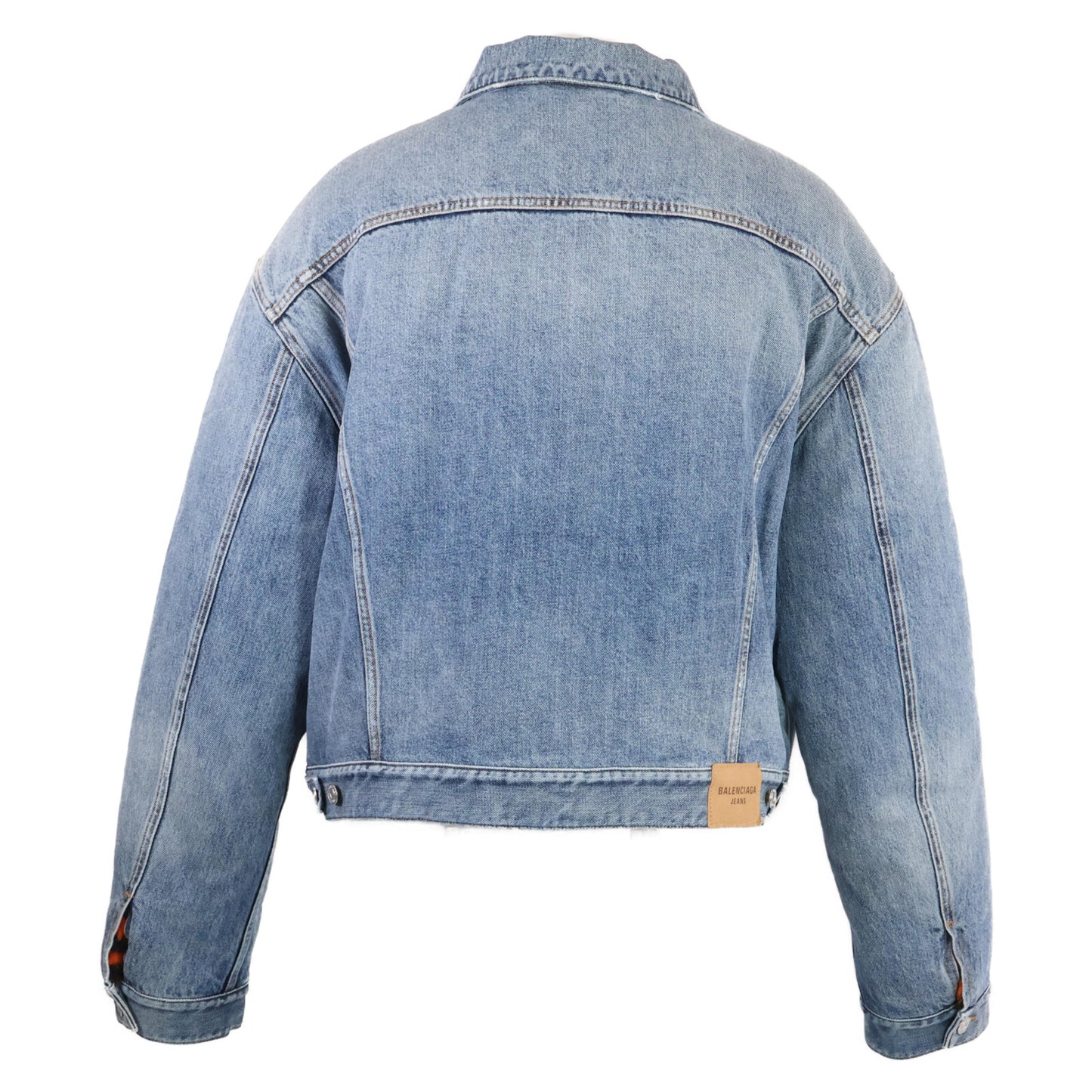 BALENCIAGA バレンシアガ 新品同様 国内正規 657603 タイガーボア デニム ジャケット 42