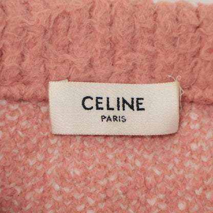 CELINE セリーヌ ×Scott Reeder 22SS 2A23W526Q ﾌﾞﾗｲﾄﾋﾟﾝｸ ｱｰﾃｨｽﾄﾊﾊﾞﾌﾞﾗｯｼｭﾄﾞｵｰﾊﾞｰｻｲｽﾞﾆｯﾄﾌﾟﾙｵｰﾊﾞｰ トップス M