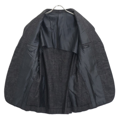 Sartorio サルトリオ UG250S511944 ｸﾞﾚｰ ｳｰﾙ×ｼﾙｸ×ﾘﾈﾝ×ｶｼﾐﾔ ｻｲﾄﾞﾍﾞﾝﾂ 3Bﾃｰﾗｰﾄﾞｼﾞｬｹｯﾄ ジャケット 50