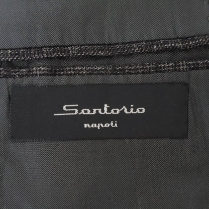 Sartorio サルトリオ UG250S511944 ｸﾞﾚｰ ｳｰﾙ×ｼﾙｸ×ﾘﾈﾝ×ｶｼﾐﾔ ｻｲﾄﾞﾍﾞﾝﾂ 3Bﾃｰﾗｰﾄﾞｼﾞｬｹｯﾄ ジャケット 50