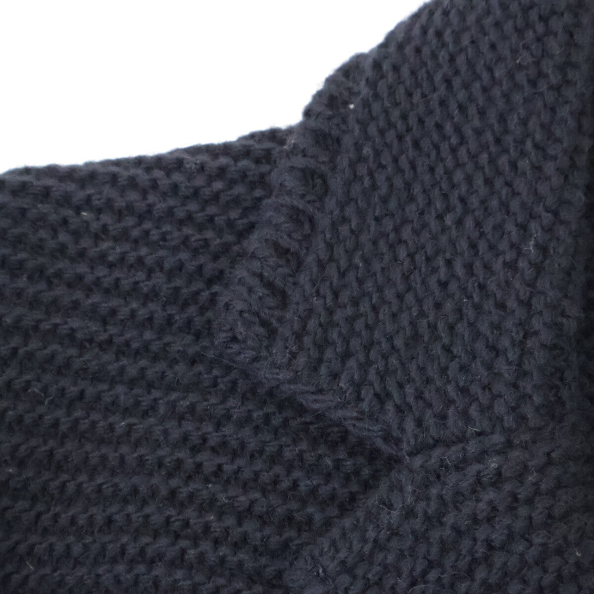 Altea アルテア ﾌﾞﾗｯｸ ｳｰﾙ×ｱｸﾘﾙ ﾆｯﾄｼﾞｬｹｯﾄ ジャケット M