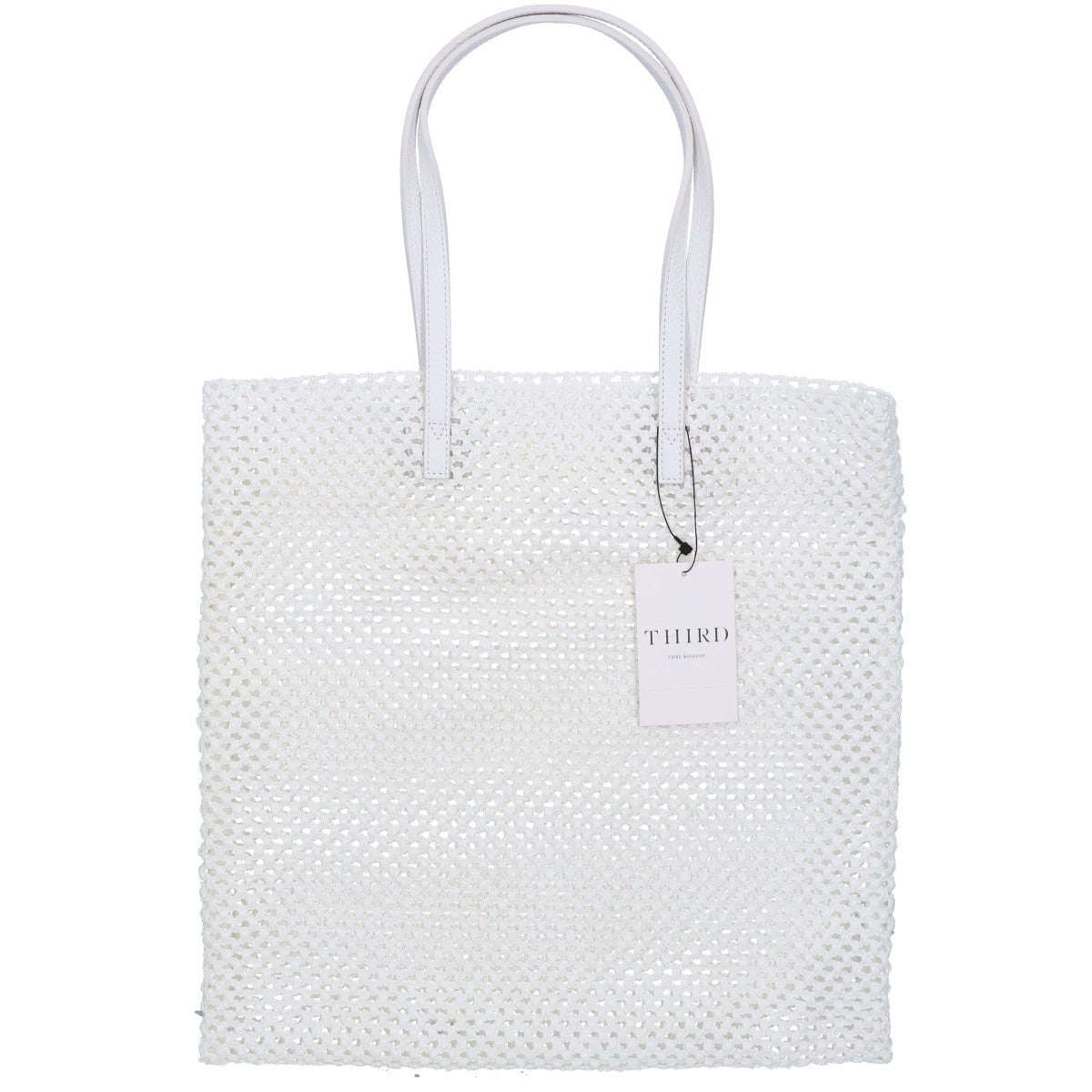 VANGI ヴァンギ 【新品同様】A0B52PB6221 ナイロンｘレザー メッシュ トートバッグ