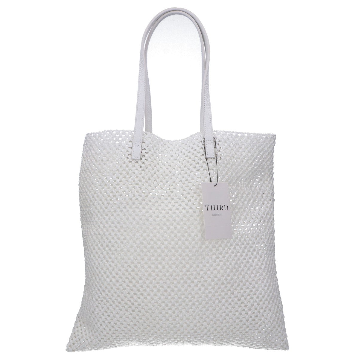 VANGI ヴァンギ 【新品同様】A0B52PB6221 ナイロンｘレザー メッシュ トートバッグ