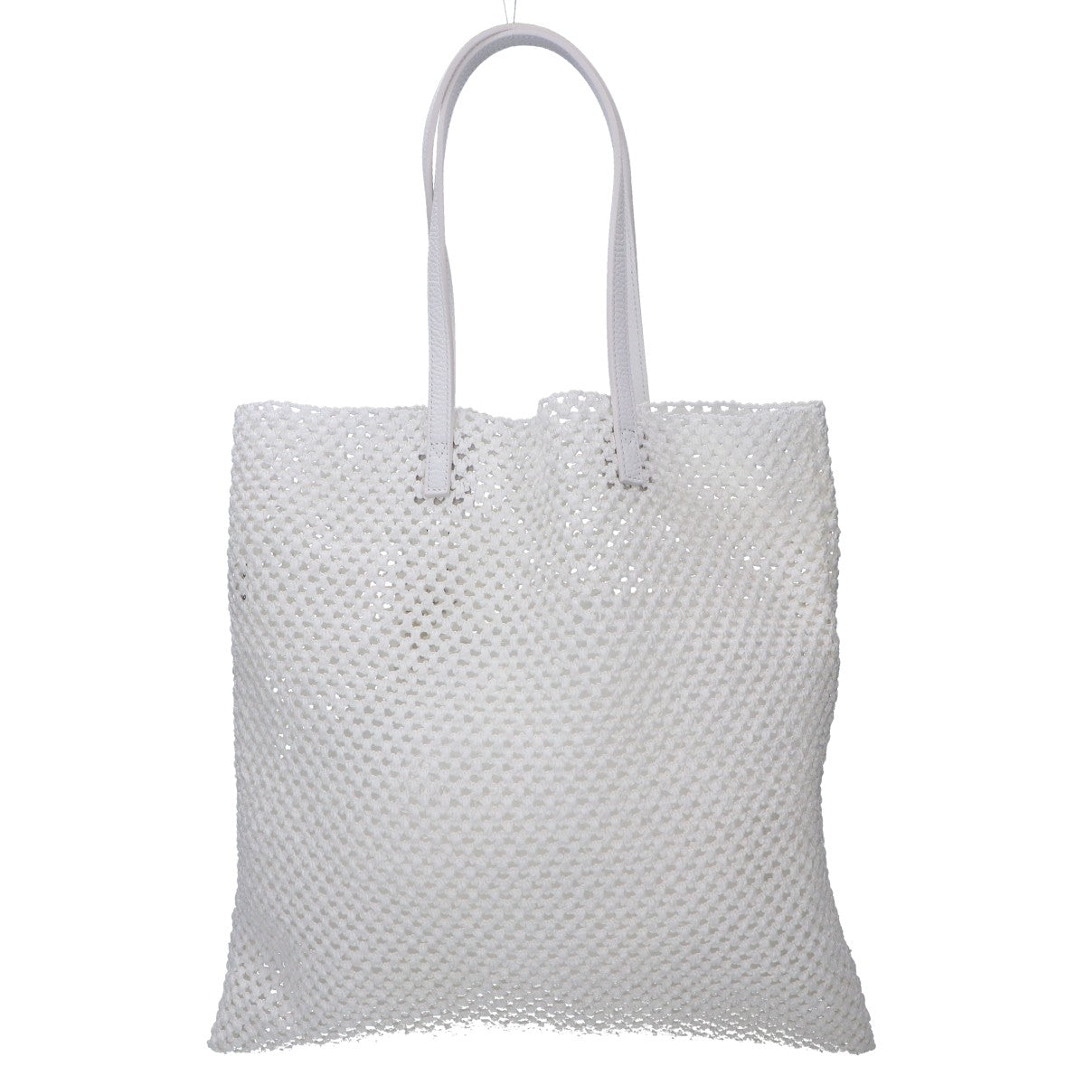 VANGI ヴァンギ 【新品同様】A0B52PB6221 ナイロンｘレザー メッシュ トートバッグ