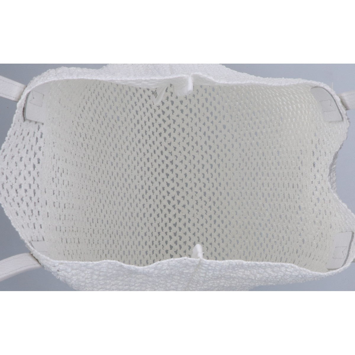 VANGI ヴァンギ 【新品同様】A0B52PB6221 ナイロンｘレザー メッシュ トートバッグ