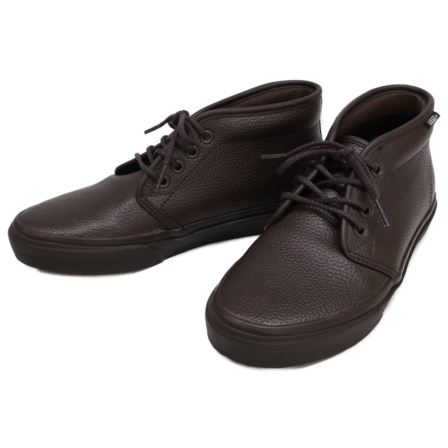 VANS バンズ 新品同様 V49CF LEA CHUKKA LEATHER MOCHA シューズ 24