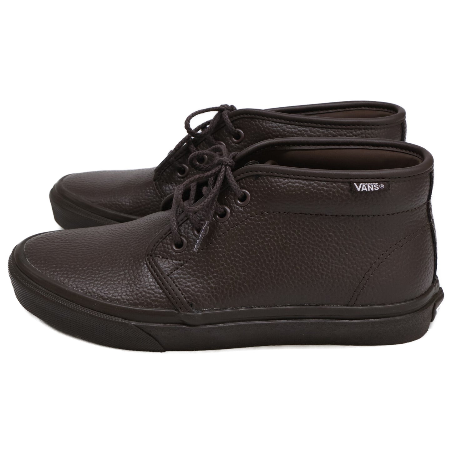 VANS バンズ 新品同様 V49CF LEA CHUKKA LEATHER MOCHA シューズ 24