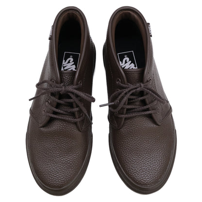 VANS バンズ 新品同様 V49CF LEA CHUKKA LEATHER MOCHA シューズ 24