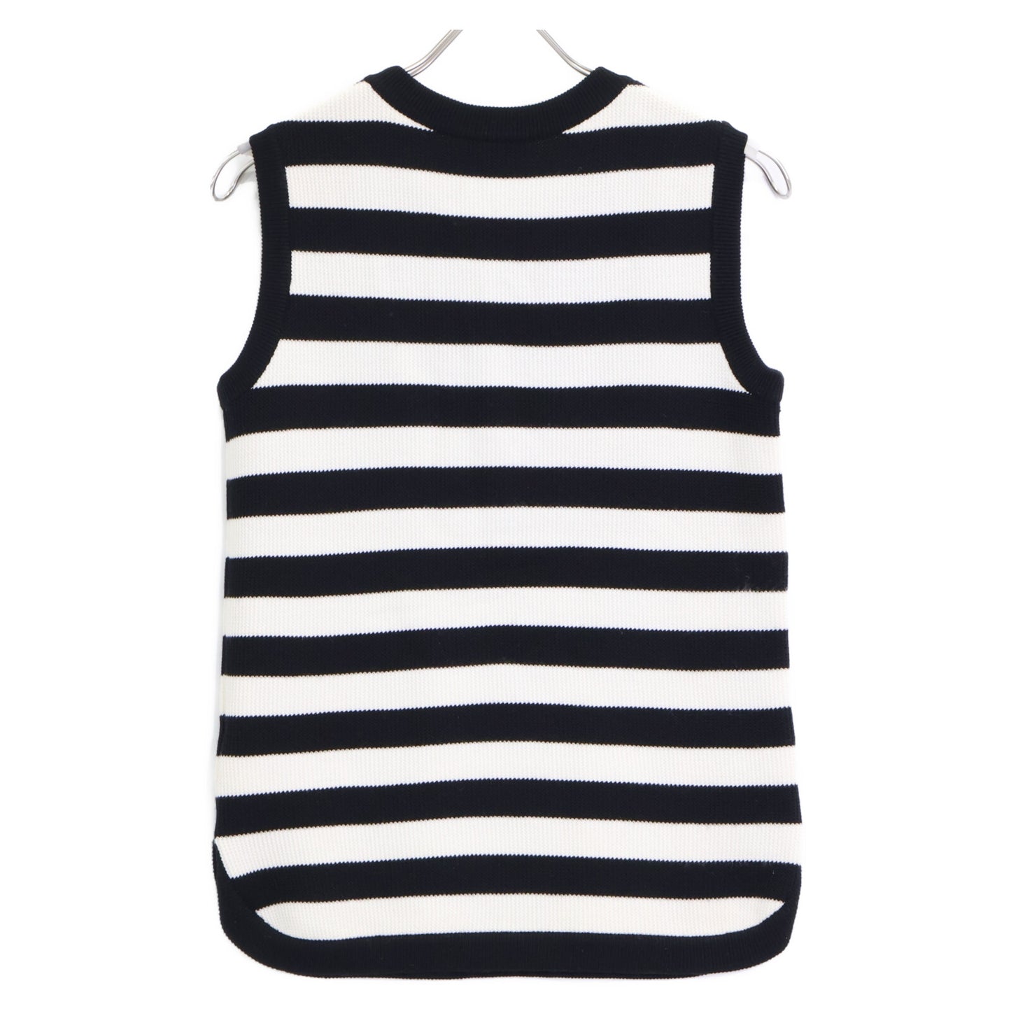 Salvatore Ferragamo サルヴァトーレフェラガモ 【美品/国内正規】ボーダー 胸ポケット付 ニット ベスト S