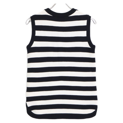 Salvatore Ferragamo サルヴァトーレフェラガモ 【美品/国内正規】ボーダー 胸ポケット付 ニット ベスト S