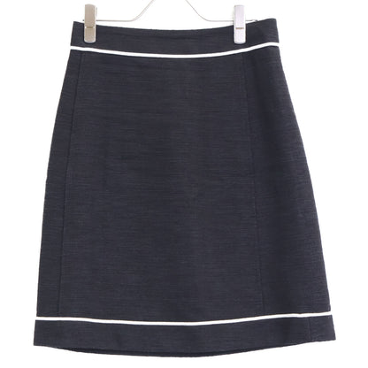 Salvatore Ferragamo サルヴァトーレフェラガモ リネン混 ホワイトライン タイト スカート 38