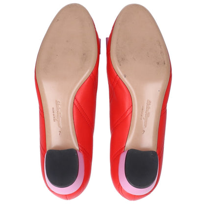 Salvatore Ferragamo サルヴァトーレフェラガモ 【美品】ヴァラリボン キルティング アーモンドトゥ シューズ 7D