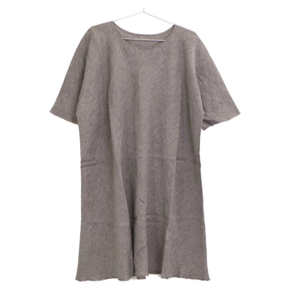 Babaghuri ババグーリ 【美品】J0512FB521 リネン100％ ショートスリーブ ワンピース M