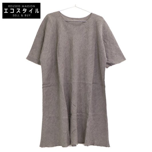 Babaghuri ババグーリ 【美品】J0512FB521 リネン100％ ショートスリーブ ワンピース M