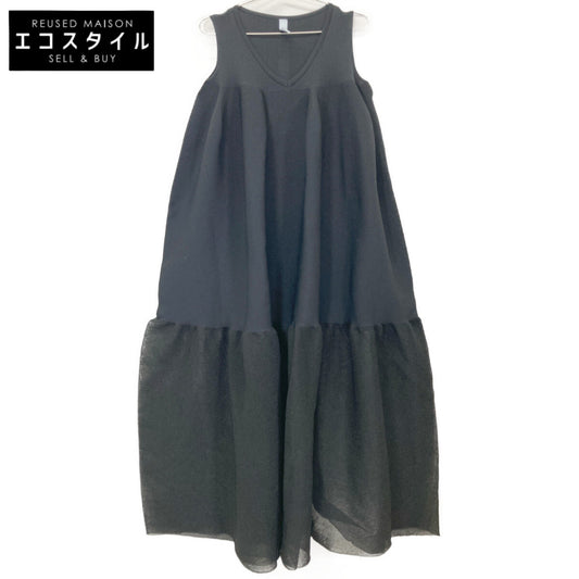 CFCL シーエフシーエル CF005KH033 23SS ﾌﾞﾗｯｸ POTTERY LUCENT DRESS 2 ｼｱｰﾜﾝﾋﾟｰｽ ワンピース 3