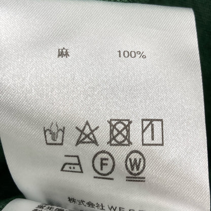 BLUEBIRD BOULEVARD ブルーバードブルバード ｸﾞﾘｰﾝ ﾘﾈﾝ100 ﾛﾝｸﾞｼｬﾂﾜﾝﾋﾟｰｽ ワンピース Ｍ