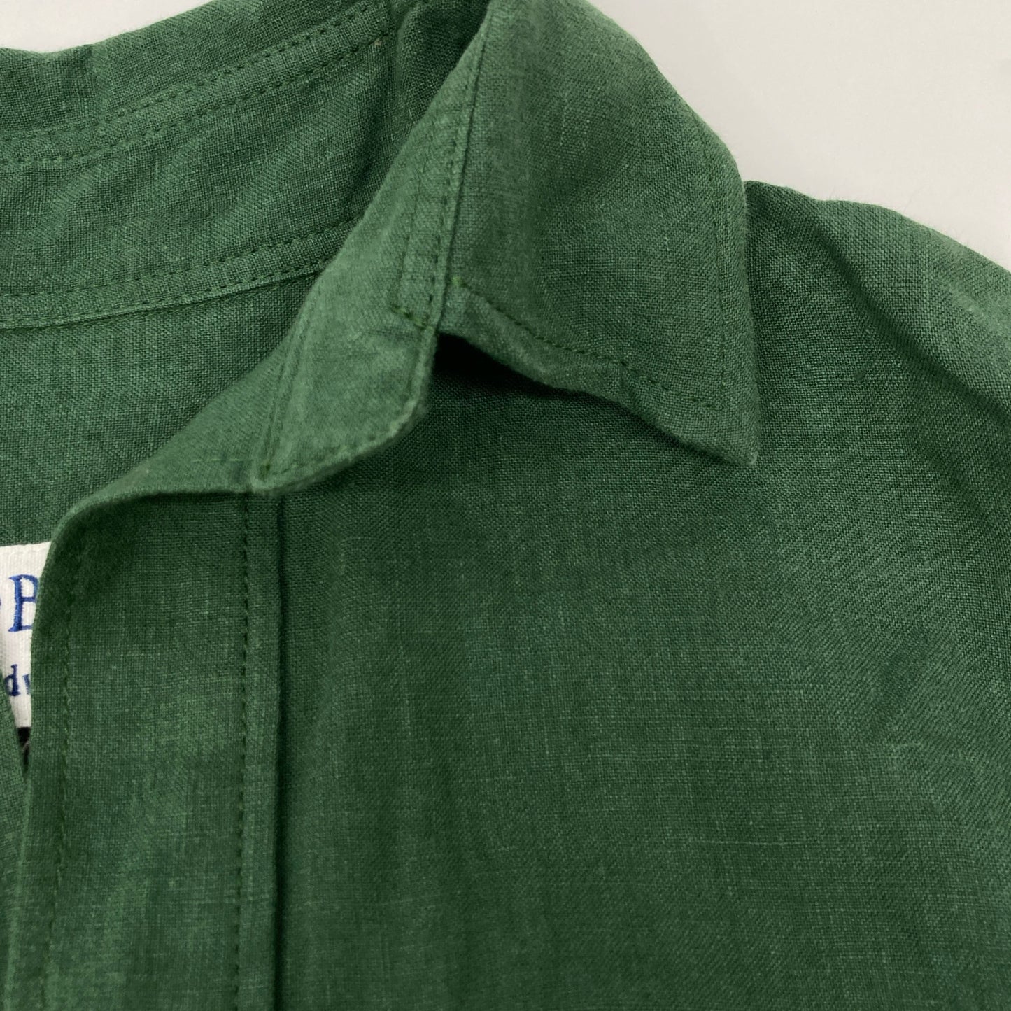 BLUEBIRD BOULEVARD ブルーバードブルバード ｸﾞﾘｰﾝ ﾘﾈﾝ100 ﾛﾝｸﾞｼｬﾂﾜﾝﾋﾟｰｽ ワンピース Ｍ