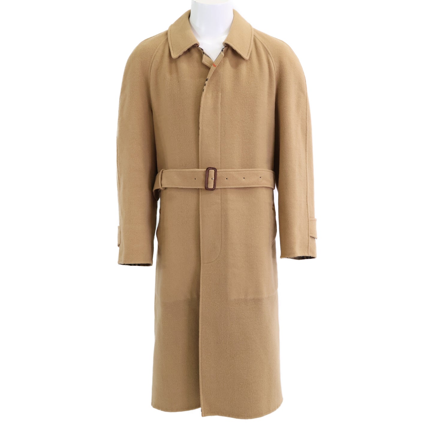 Burberry's バーバリーズ WW077-691-50 紺ﾀｸﾞ ﾍﾞｰｼﾞｭ ｳｰﾙ ﾉﾊﾞﾁｪｯｸ ｽﾃﾝｶﾗｰｺｰﾄ コート 6